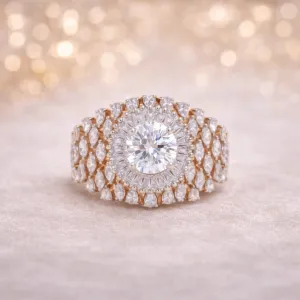 Grand Solitaire Statement Ring