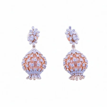 Classic Floral Jhumka Earrings