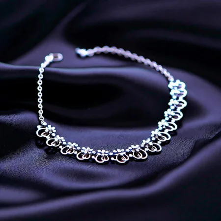 Floral Arc Statement Necklace