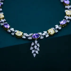 Amethyst Sunburst Necklace