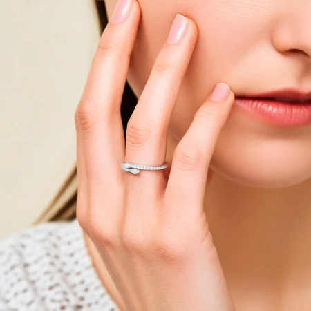 Marquise Accent Silver Ring