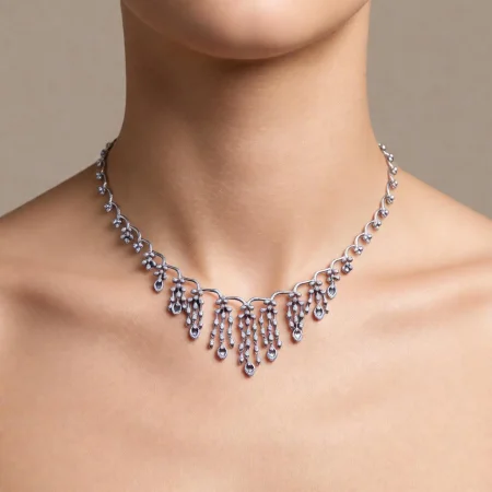 Celestia Cascade CZ Necklace