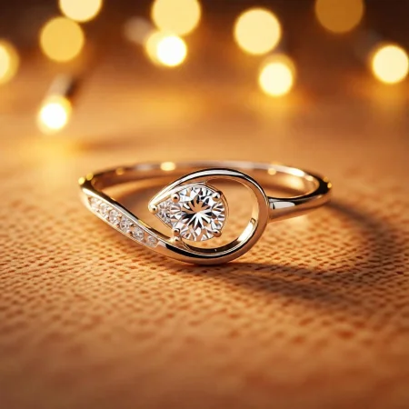 Infinity Swirl CZ Ring