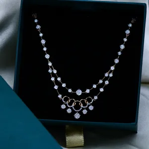 Celestia Dual Layer CZ Necklace