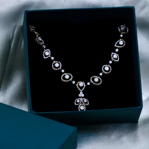 Regal Drop Motif Necklace