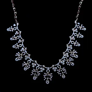 Floral Vine Drop Necklace