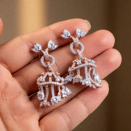 Designer Dome Jhumka Earrings