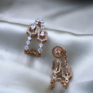 Noelle Crystal Cascade Earrings