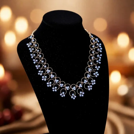 Ornate Circle Floral Necklace