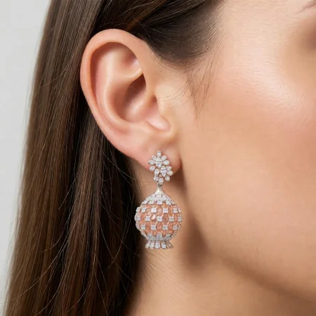 Classic Floral Jhumka Earrings