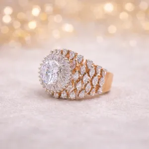 Grand Solitaire Statement Ring